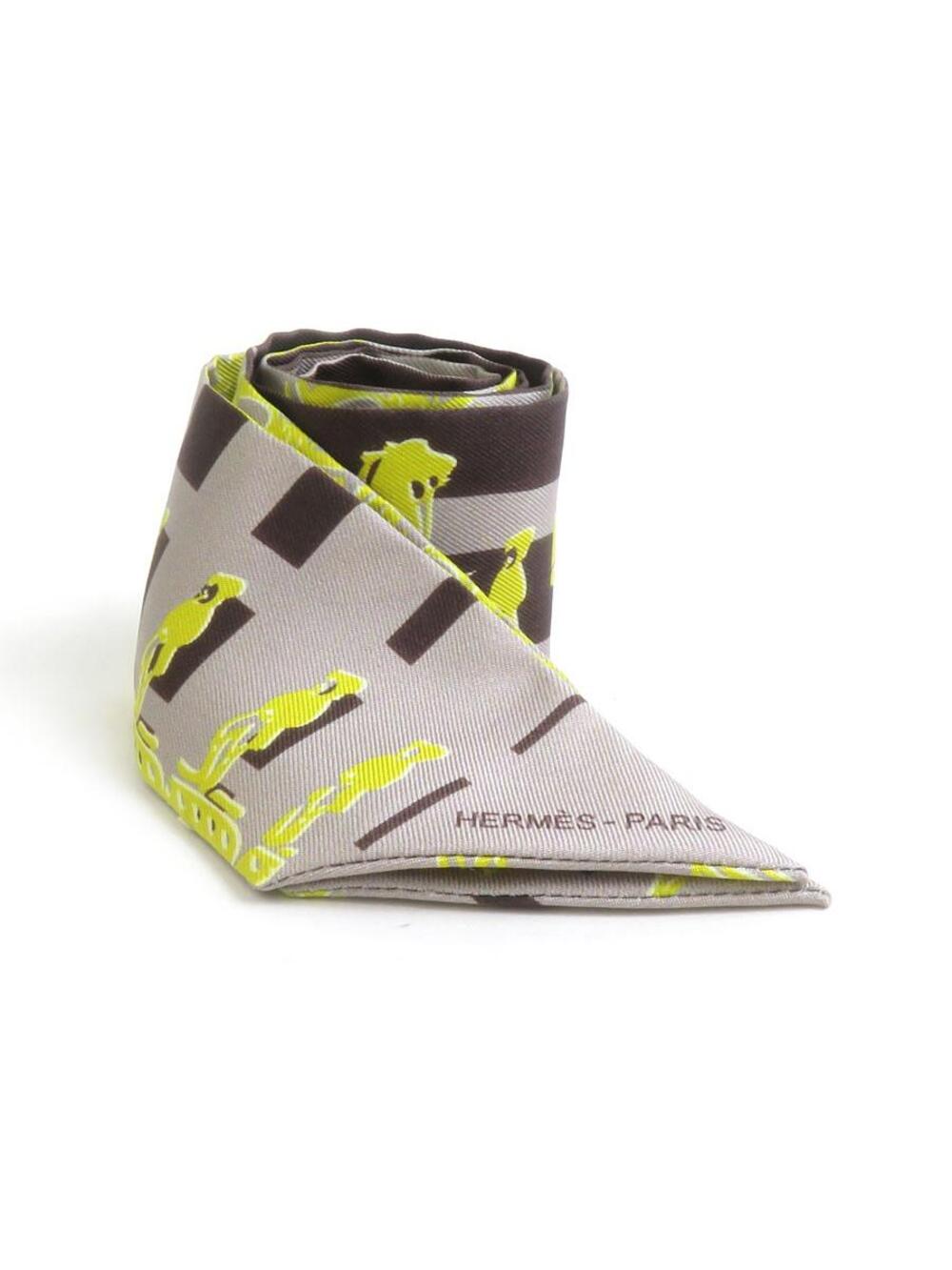 Auth Hermes Ginza5-4-1 Twilly Ribbon #373574H19B